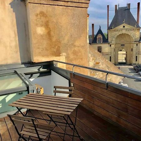 Vue Chateau Fontainebleau - Chez Lydia Esterno foto