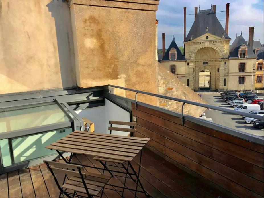 Vue Chateau Fontainebleau - Chez Lydia Esterno foto