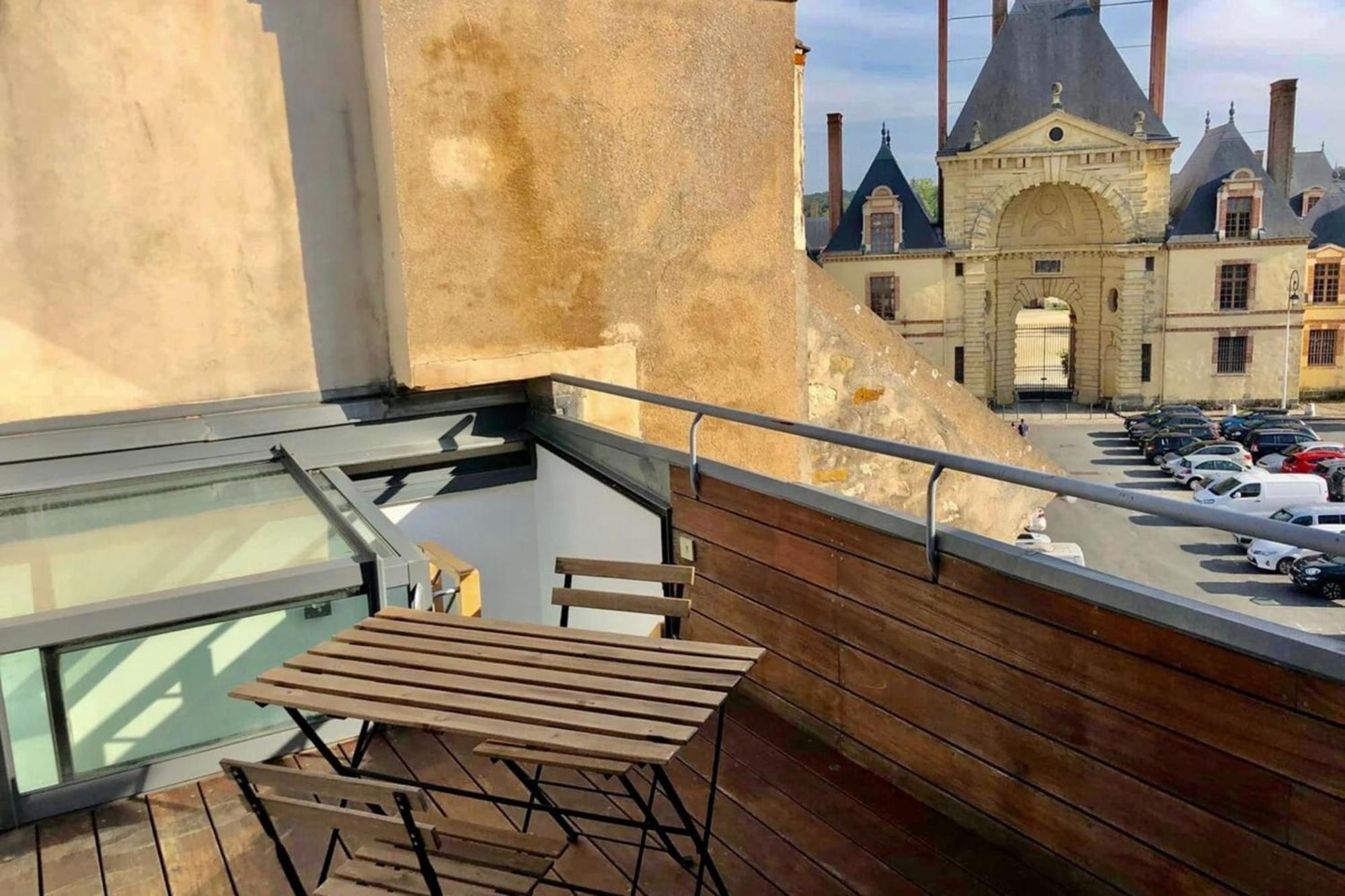Vue Chateau Fontainebleau - Chez Lydia Esterno foto