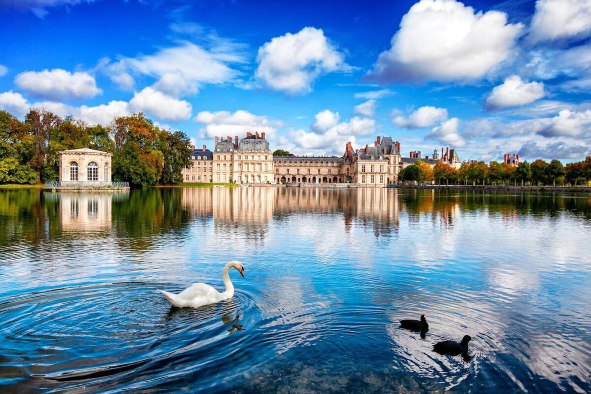 Vue Chateau Fontainebleau - Chez Lydia Esterno foto